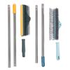 3 In 1 Floor Scrub Brush 180 Degree Rotatable Head Long Handle Floor Scraper Grout Cleaner for Home