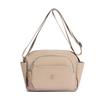 Borsa a tracolla leggera in nylon con tasca frontale con cerniera Borsa a spalla casual da donna per viaggi quotidiani