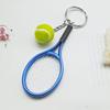 Cute Sport Mini Tennis Racket Pendant Keychain Keyring Key Chain Ring Finder Holer Accessories Gifts for Teenager KTJ