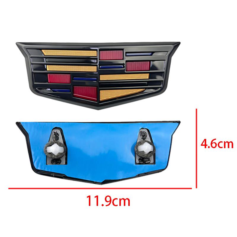 For Cadillac CT5 AWD 25T 28T 40T ABS Car Front Grille Emblem Cover Rear Trunk Badge Stickers Tail Displacement Decal Accessories