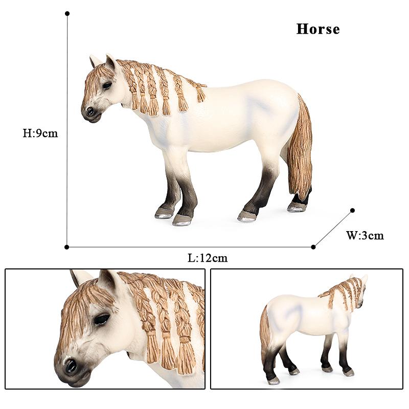 Oenux Nutztiere Gaul Fohlen Clydesdale Araber Pferdemodell Actionfiguren Reiterlich Pvc Sammlung Bildung Kinderspielzeug Geschenk