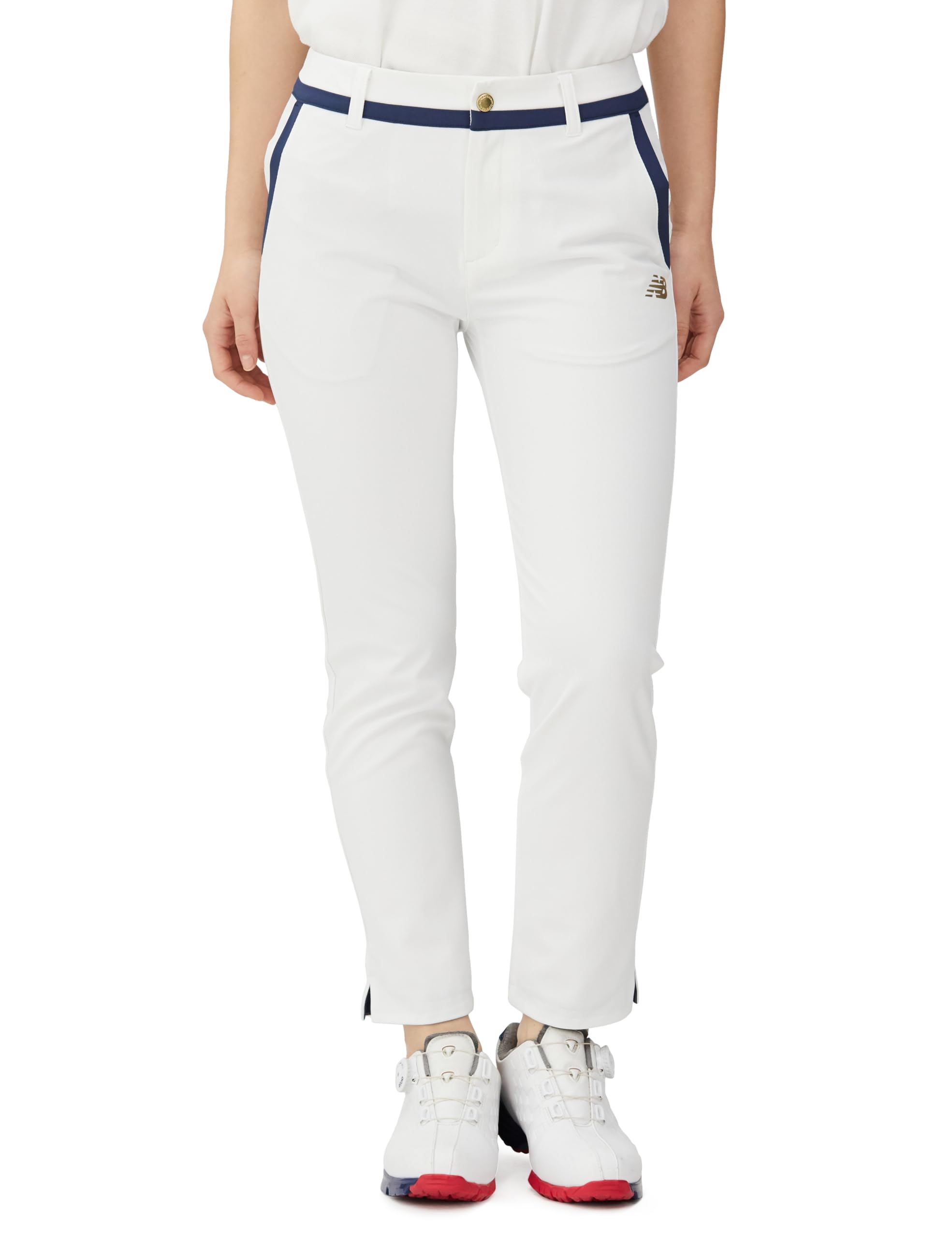 

Golf Cropped Pants Quick UV 1 [New Balance] Women s (Sweat Absorbent, Drying, Protection, Stretch) / 012-4131505 030_White [M]