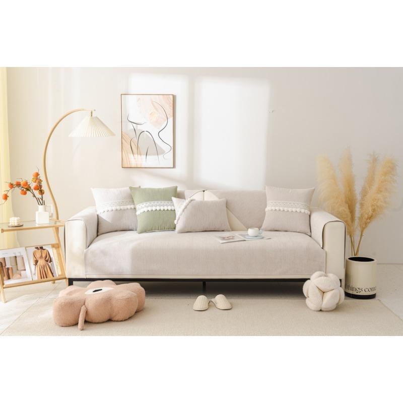 New Four-season Universal Sofa Cushion Cover Chenille Sofa Cushion Modern Simple Non-slip Sofa Cover Pillow Cover
