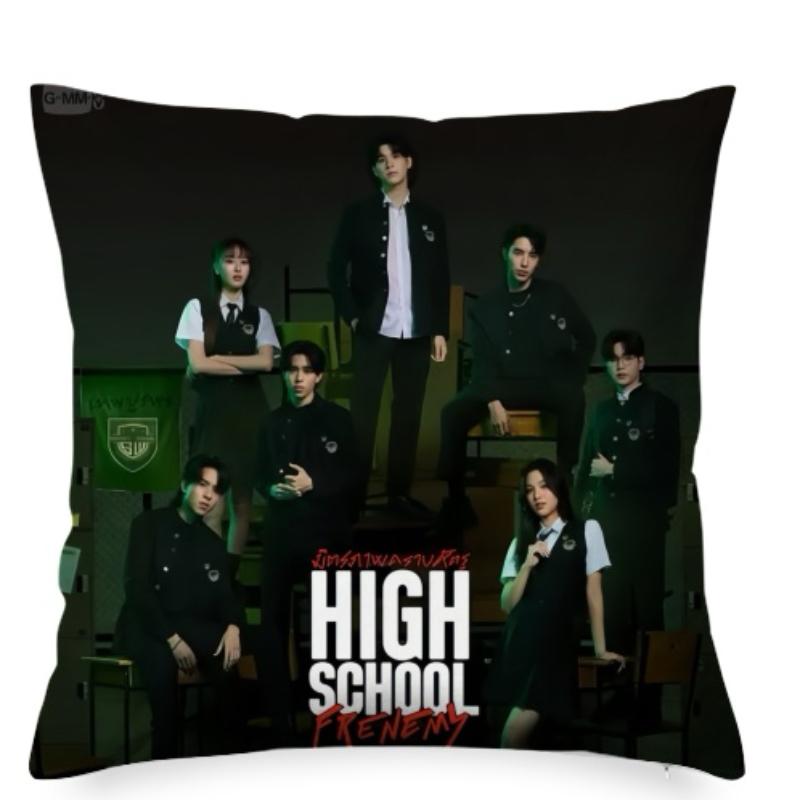 Skynani Nani Hirunkit Sky Wongravee Double-Sided Printing Pillowcase Thai Tv High School Frenemy Drama Stills Home Cushion Cover