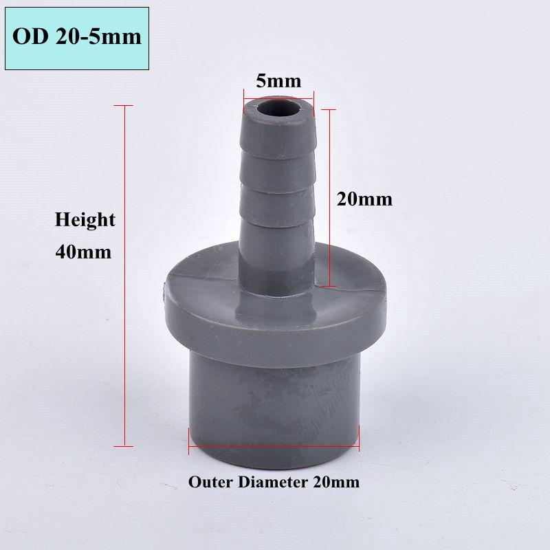 

НД 20/25/32-5/8/10/12/14/16/18/20/25мм Серый ПВХ Пагода Соединитель Садовое Орошение Водопровод Мягкий Шланг Соединительная Арматура 1pc