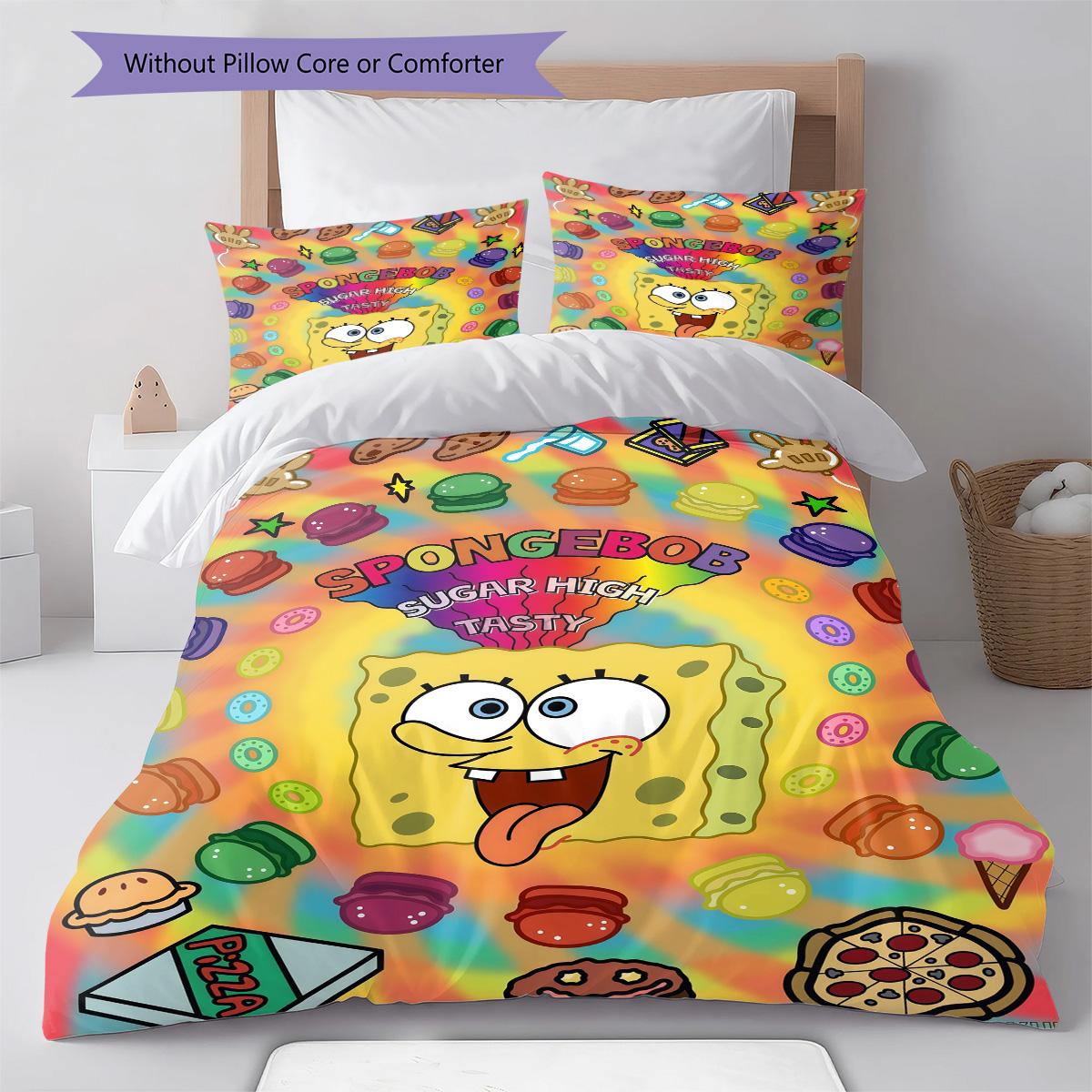 

Comedy animation RugPattern Bedding Quilt Set Quilt Cover Pillowcase Home Decoration Birthday Gift (1 * duvet cover + 2 * pillowcase, without core) 135x200cm