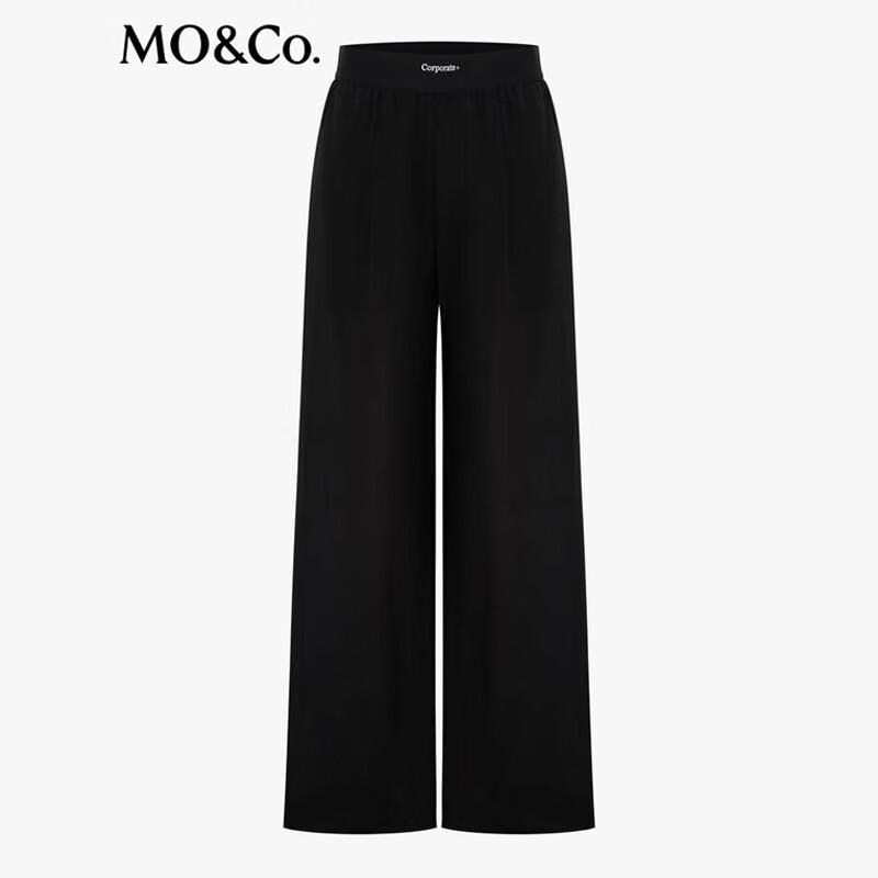 MO&Co. Women's High-Waist Wide-Leg Pants MBE2PAT011