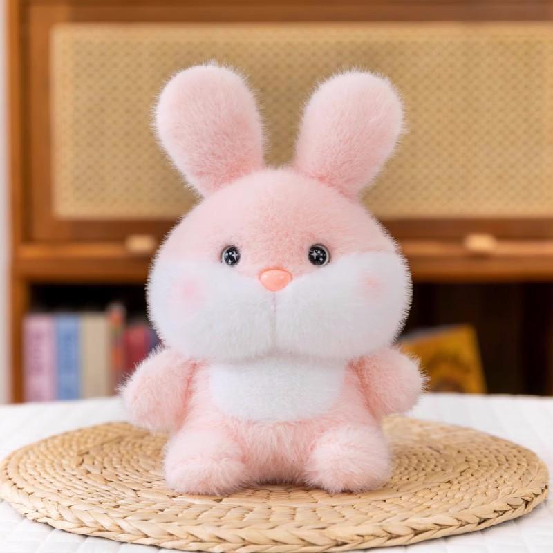 Neuer Tiertisch mit Puppe Kapibara Capybara Kaninchen kleine gelbe Ente Maus Elch 8 Zoll Greifautomat Puppenornament