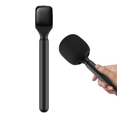 Mic Handle Windproof and Noise Reduction Ergonomic Design Wireless Interview Microphone Rig