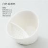 350ml Porcelain Wobble Teacup - Black White Tea Cup with Infuser, No-Spill Tilt Design, Great for Loose Leaf Tea  Herbal Drinks