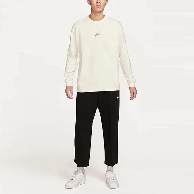 Nike T Shirts Men's Beige Crew Neck Moderate DO7391-133
