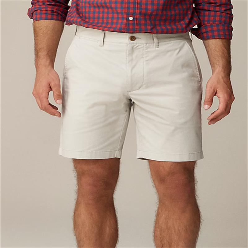 

Men s Solid-Colour Summer Slant-Pocket Mid-Rise Relaxed-Fit Casual Shorts 3XL абрикосовий