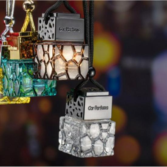 Creative 10ml Aromatherapy Car Perfume Pendant with Lanyard