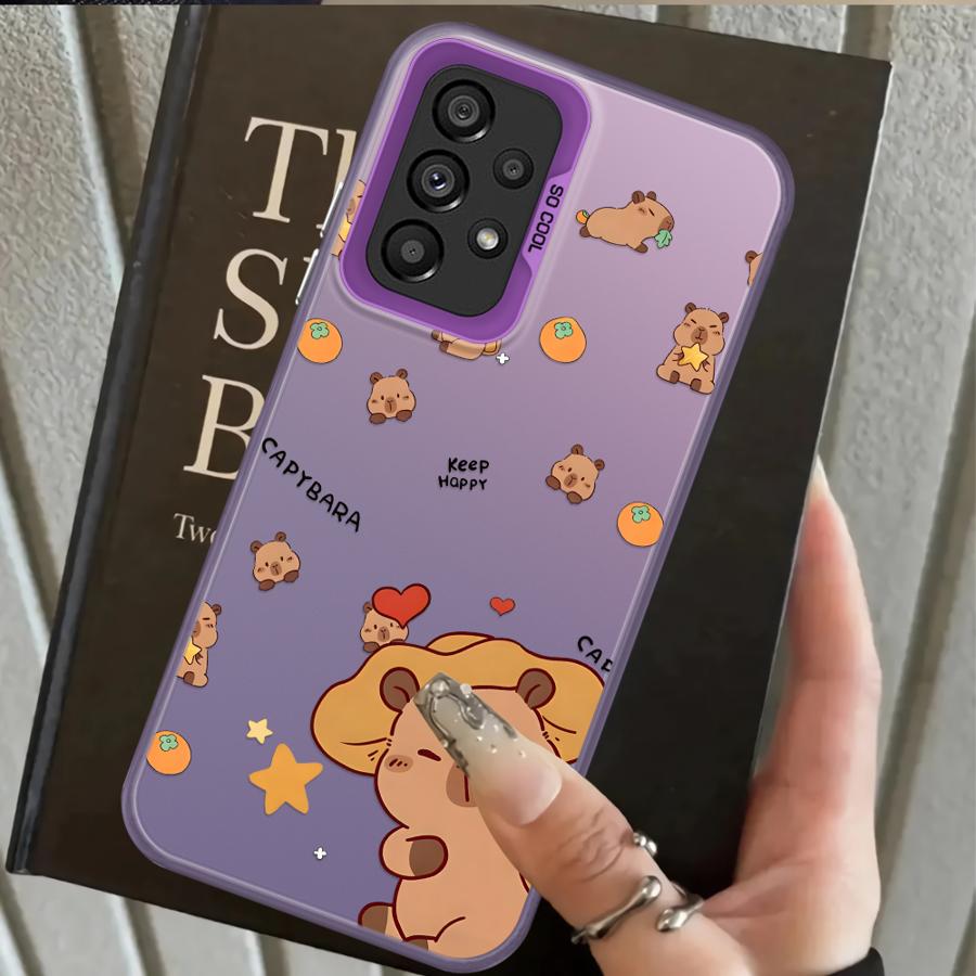 

Back Phone Cover Case for Samsung Galaxy A54 A71 A56 A50 A51 A52 A72 A03 A06 A07 A04 A05 A10 A20 Cartoon Guinea Pig Galaxy A50