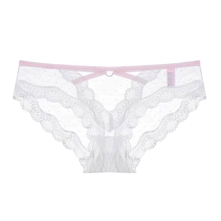 Wildness Sexy Lace Tanga Panties for Women, Low Waist Hollow Out Cross-Back Breathable Underwear