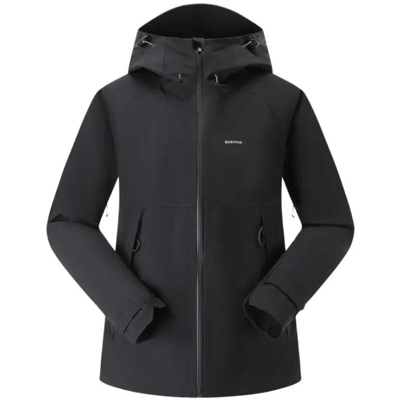 

DECATHLON MH500 QUECHUA Solid Colour Mountain Hiking Waterproof Breathable Jacket Women s Black M чёрный