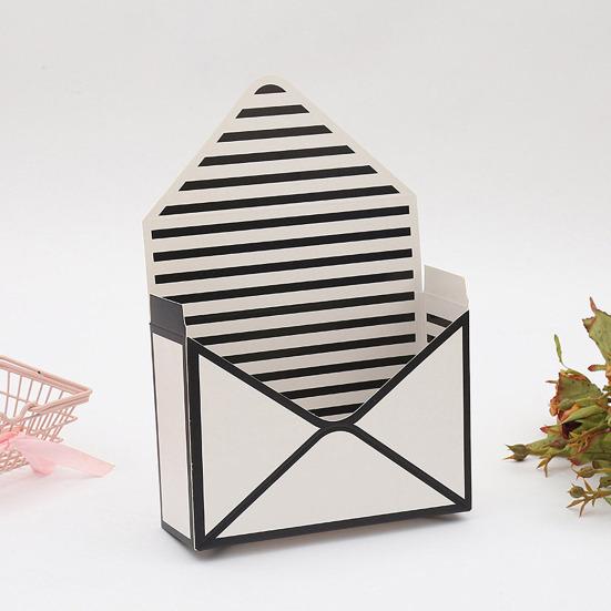 10 Pcs Valentine's Day Floral Envelope Boxes Empty Florist Bouquet Packaging Box Folding Paper Envelope Gift Box for Party Flower Wrapping Supplies