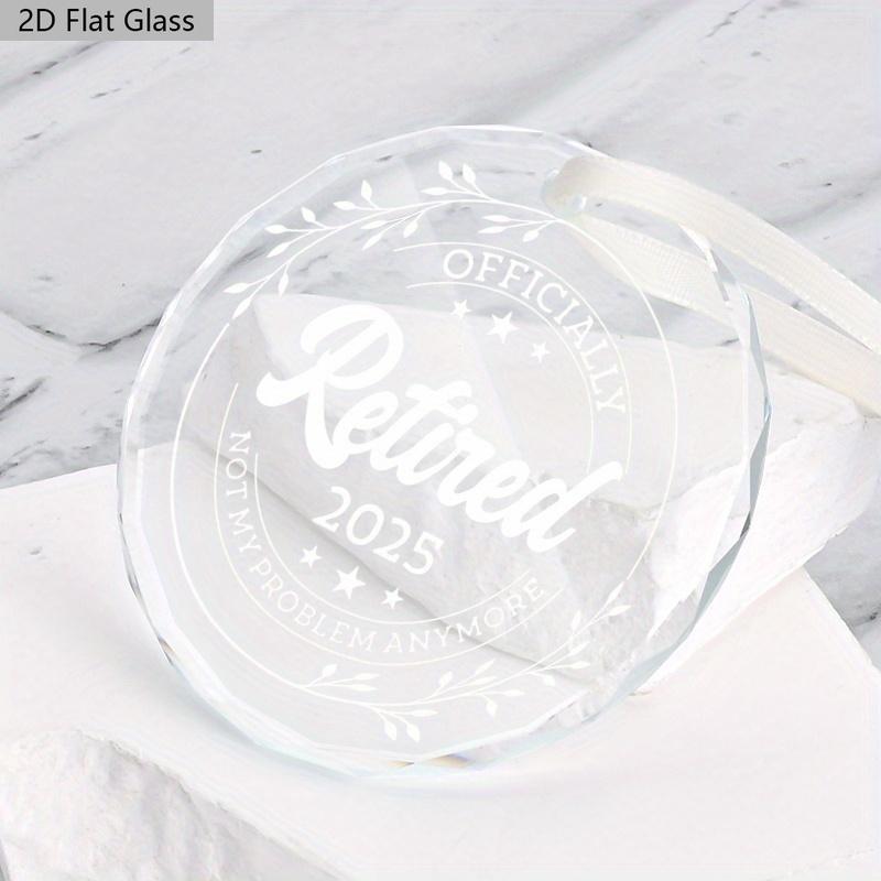 1pc/2pcs Retirement Gift for Woman and Men,Best Gifts for Retiring People,Happy Retirement Ornament for Holiday Decor, Ideal Gift for Retired Couples