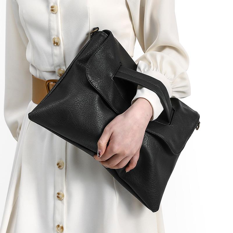 New crossbody briefcase large capacity simple shoulder crossbody clutch file bag clutch bag envelope bag