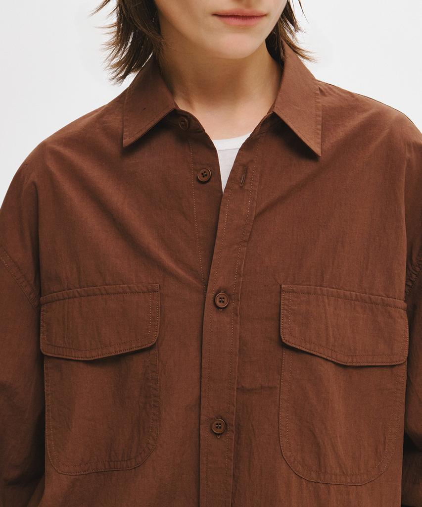 GENERALIDEA Loose Fit Two-Pocket Shirt [Brown] / Gf3Lsh503