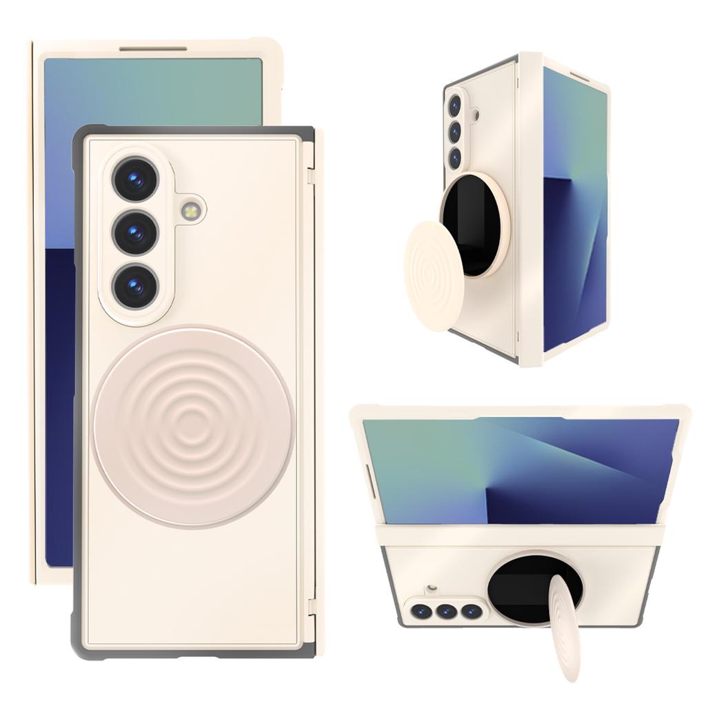 case for Samsung Z Fold 7 Circular invisible bracket anti fall protective cover Wireless Charging tough shell Anti-Fingerprint