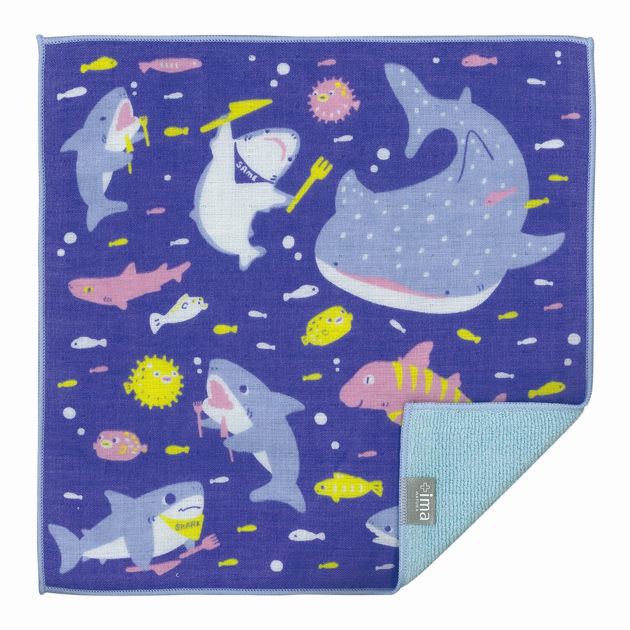 Prairie Dog Shark Meal Handkerchief Imabari Gauze Wabunka + (Ima Pile) [TIO-5123]