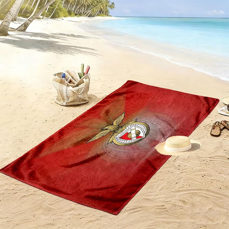 Sport Lisboa e Benfica Print Beach Towel, Large Soft Quick Dry Towel for Beach Camping Swimming