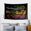 Guitar Collection Diversity Printed Tapestry, Wall Hanging,Livingroom, dormitory, Large Wall Decor, Fabric Decor Fan Birthday Gifts