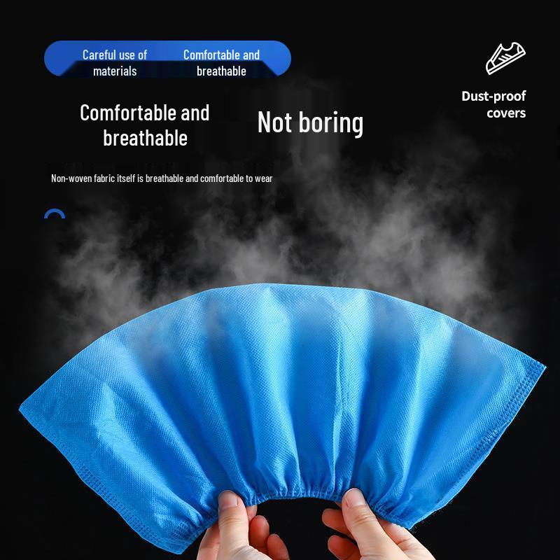 Extra Thick, Wear-Resistant, Anti-Slip Non-Woven Shoe Covers for Home, Students & Adults