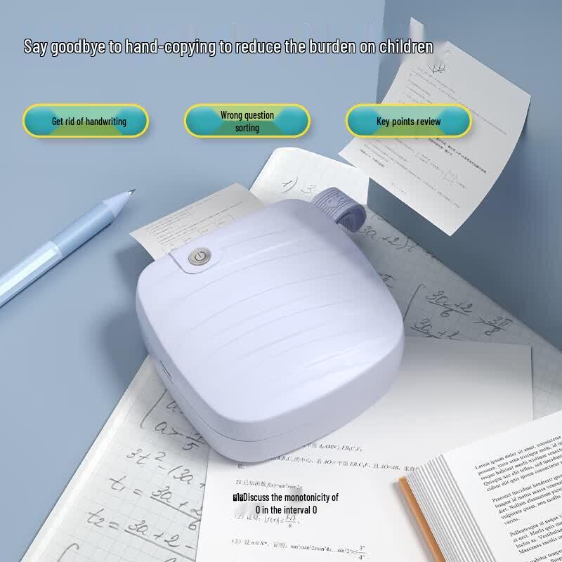 Deli GE220 2-inch HD Portable Thermal Printer CN plug (adapter included)