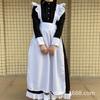 Anime Black and White Maid Costume Goth Style Long Ladies Costume Boss Maid Cosplay Costume