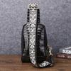 New Crocodile Belly Pattern Men's Chest Bag Fashion Men's Bag Diagonal Cross Bag Chest Bag Outdoor Leisure Backpack Trendy Style
