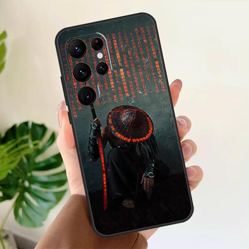 Japan Samurai Katana Hülle Für Samsung Galaxy S22 Ultra S20 FE S21 FE S8 S9 S10 Plus Note 10 20 S23 Ultra Cover