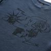 Dyutelo Museum Piece New York City Waffle Long Sleeve Vintage Blue