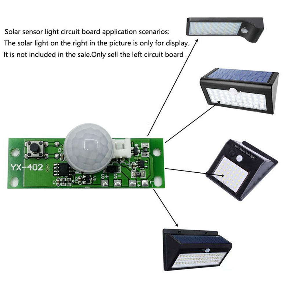 3 7V Infrared Solar Light Circuit Board with Advanced PIR Motion Sensor