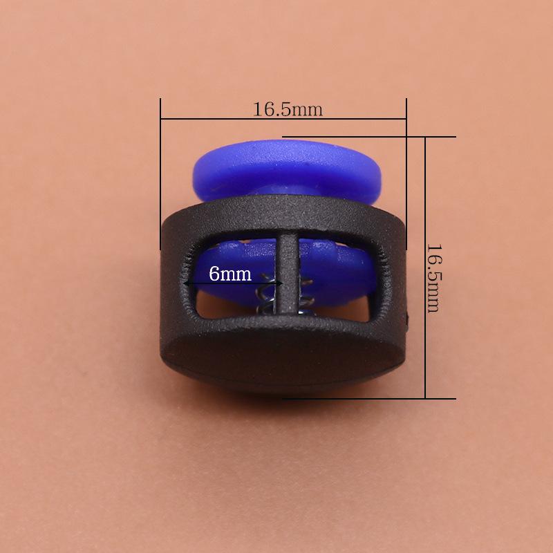 Colored Plastic Button Spring Buckle, Down Jacket Hanging Bell Rope Buckle, Rope Stop Rope Wear Rope Buckle, Pig Nose Buckle Elastic Adjustment Buckle
