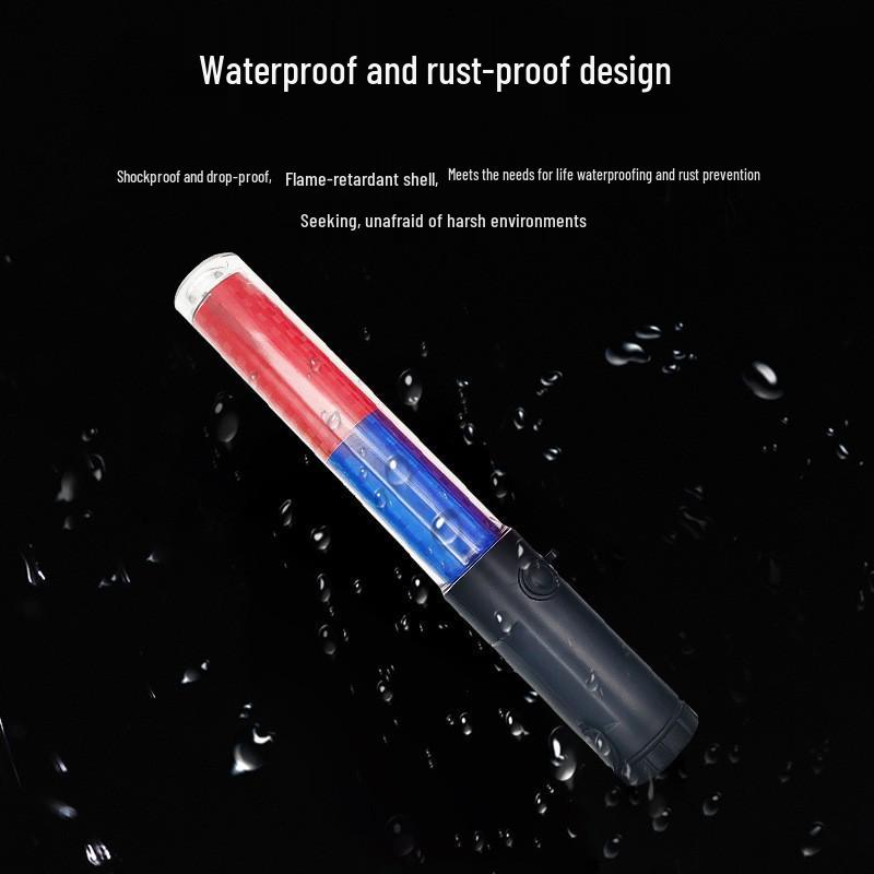 Rechargeable LED Traffic Warning Glow Stick 26CM - Multifunctional Baton In Stock