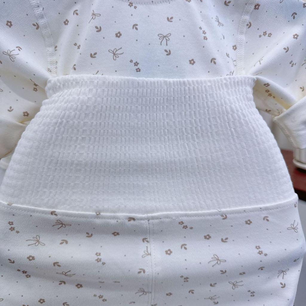 New Arrival High-Waist Pure Cotton Infant Set: Spring/Autumn Clothes & Pants