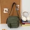 Corduroy spring new fashion solid color women's bag shoulder messenger bag campus fashion bag