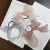 3-color See-through Lovely Ribbon Ponytail Rubber Band