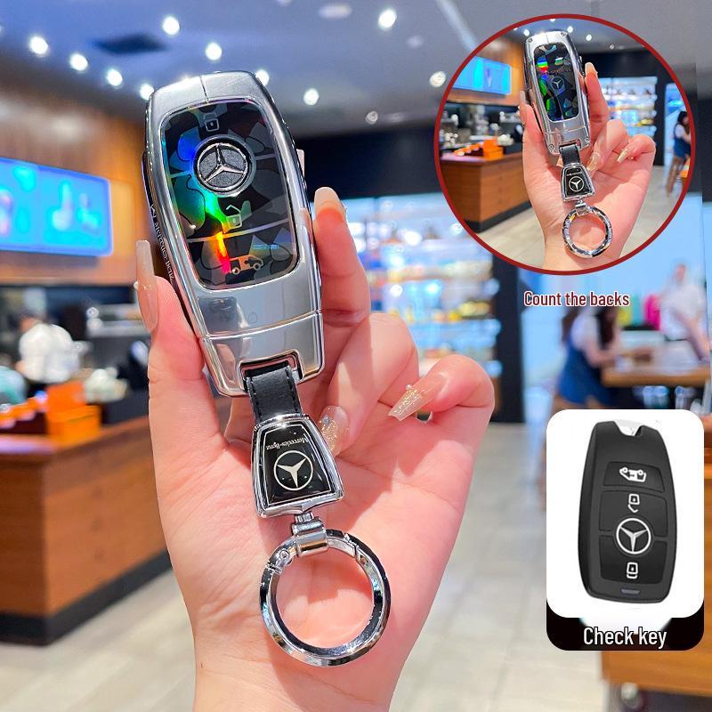 Mercedes-Benz Vito Business Vehicle Key Case: Elf Edition Metal Buckle Full Coverage Shell