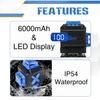 6000mAh 16 Lines 4D 360° Horizontal + Vertical Cross Lines With Auto Self-Leveling Indoors and Outdoors Green Laser Level Tripod Green