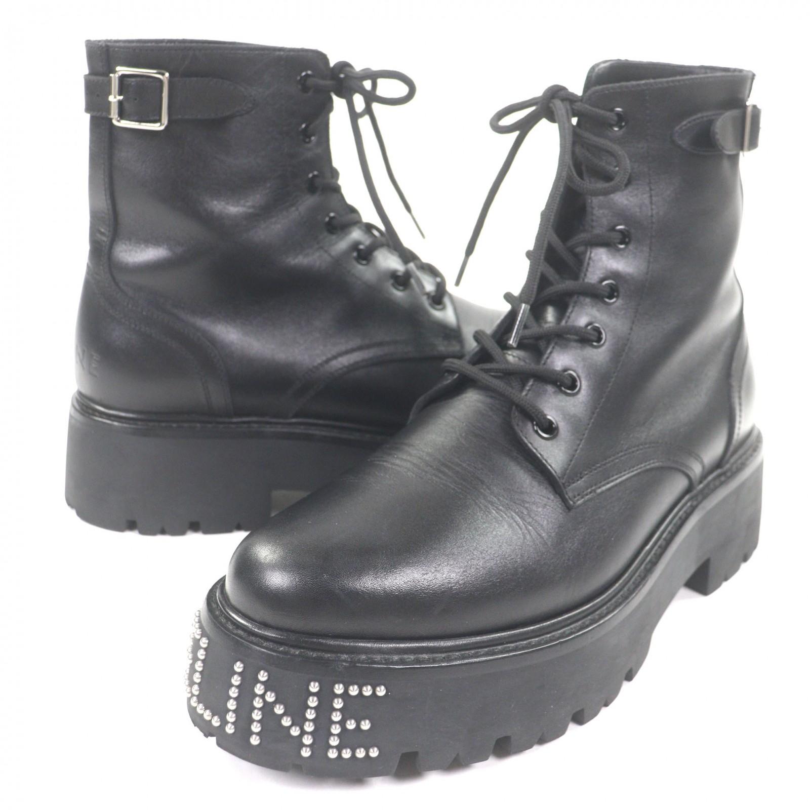 

Excellent CELINE boots BULKY black leather mens 42 Used