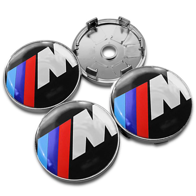 4Pc 56mm+60mm Car Logo Wheel Center Cap Emblem For BMW M Performance E46 E90 E60 F10 E39 F30 E36 F20 E87 E90 E70 Hub Cover Badge