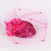 Solid Color Bridal Headdress Wave Point Hair Clip Hat Temperament Small Top Hat  Women