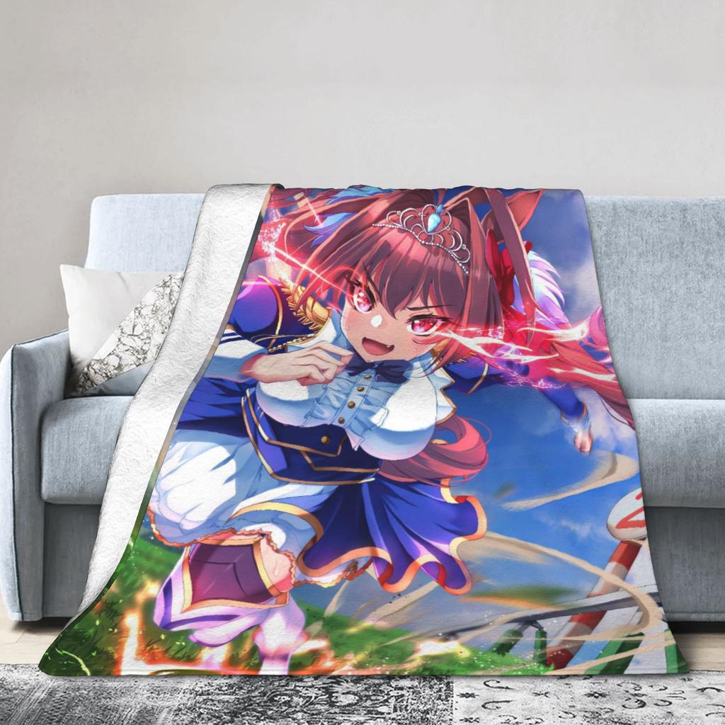 Uma Musume Pretty Derby Blanket Fleece Spring/Autumn Multifunction Ultra Soft Throw Blankets for Bed Travel Bedspread