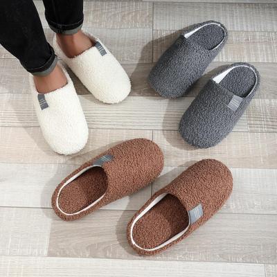 Soft Sole House Cotton Slippers with Quiet Lightweight Indoor Home Shoes