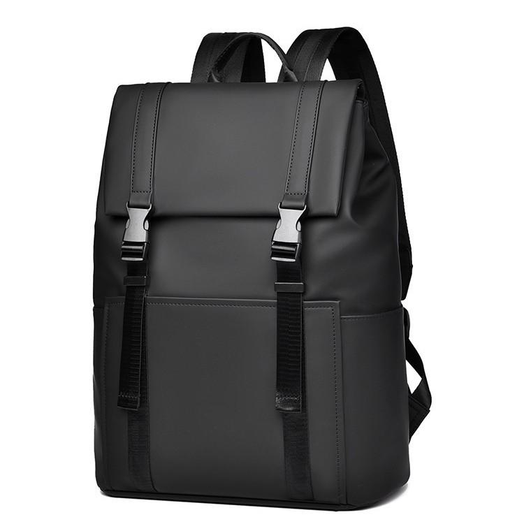 Men's High-End Business Laptop Backpack - Solid Color, Fashionable, Versatile for Students and Professionals