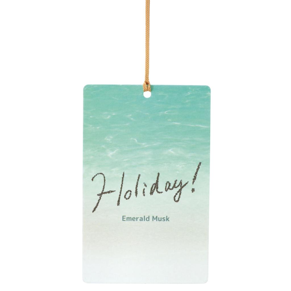 CARMATE Wiszące Odświeżacze Powietrza z serii for i Holiday Musk Musk H1773 [Zestaw 3] Samochody, Szafy, Pokoje, [Szmaragdowy Zapach]