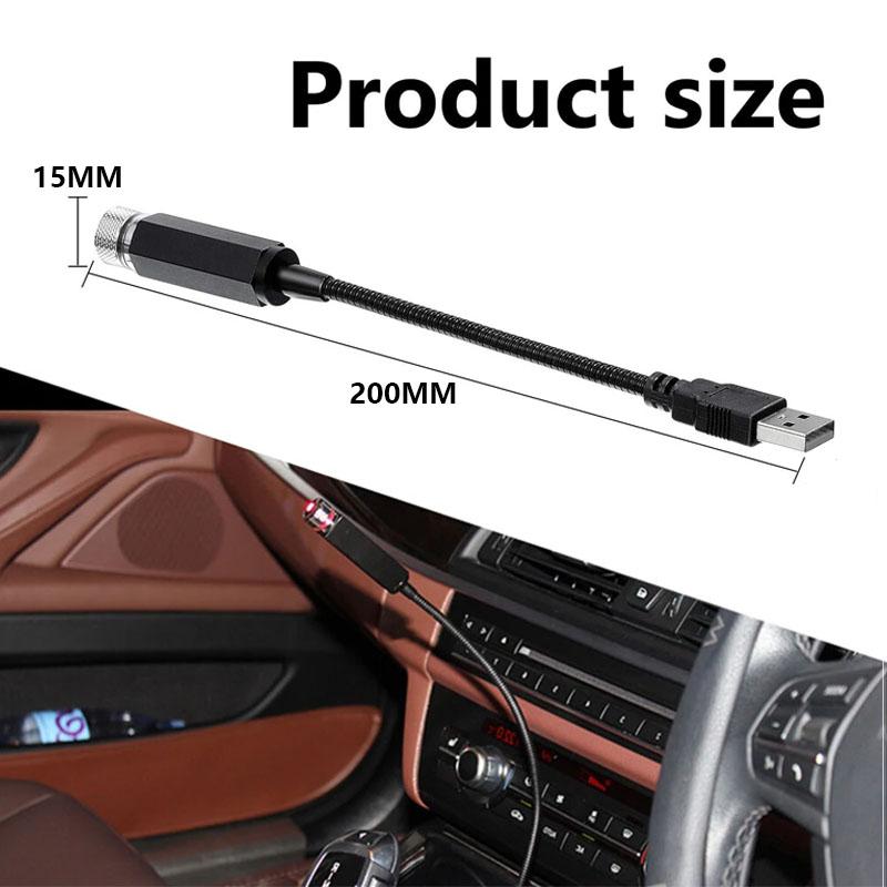 LED Car Roof Star Night Light for USB Decorative Adjustable Auto Roof Room Ceiling Decor Projector Atmosphere Galaxy Lamp